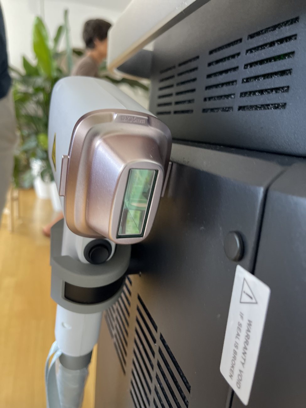 12x35 mm Spot-Aufsatz des VisioSkin Pro Laser in Nahaufnahme